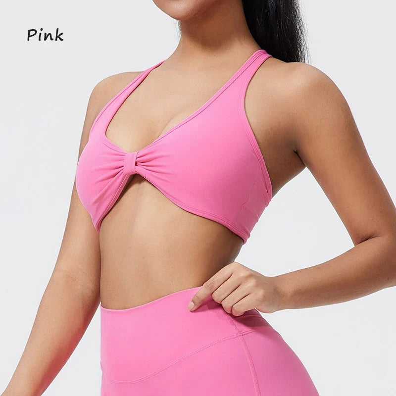 DIAS FIT JOY fold sports bra cross beauty back detachable yoga bra tight fitting outdoor sports running fitness gym suit